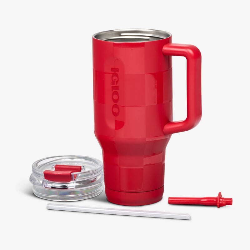 32 Oz Flip ‘n’ Sip Travel Mug - Skeleton Glow