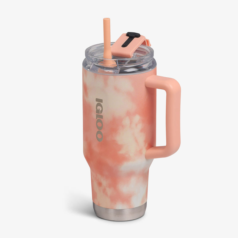 32 Oz Flip ‘n’ Sip Travel Mug - Skeleton Glow