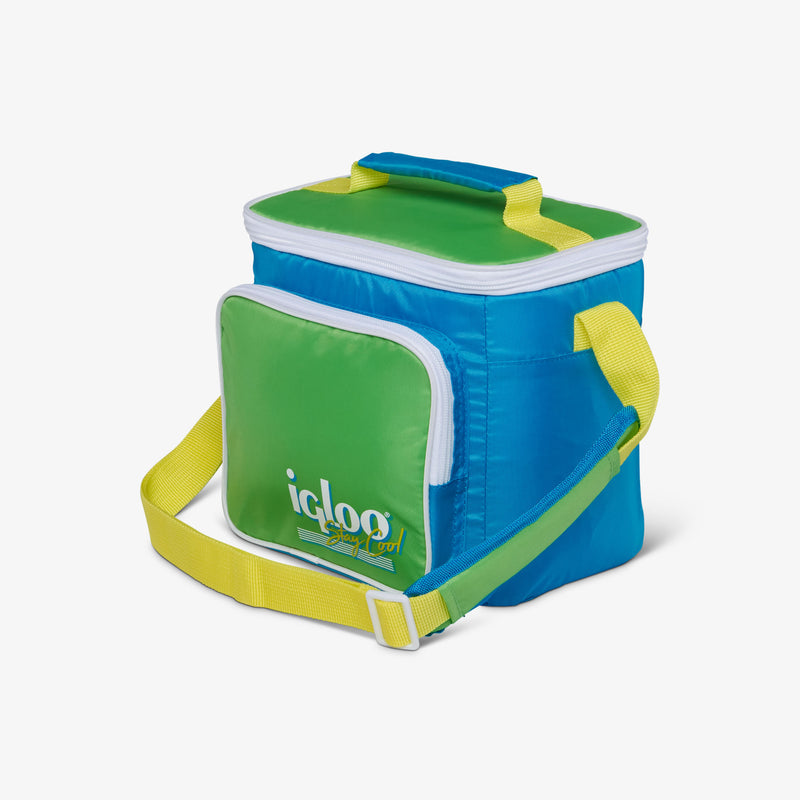 Retro Square Lunch Bag - Psychedelic Daisy