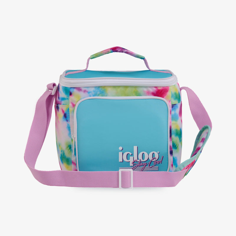 Retro Square Lunch Bag - Psychedelic Daisy