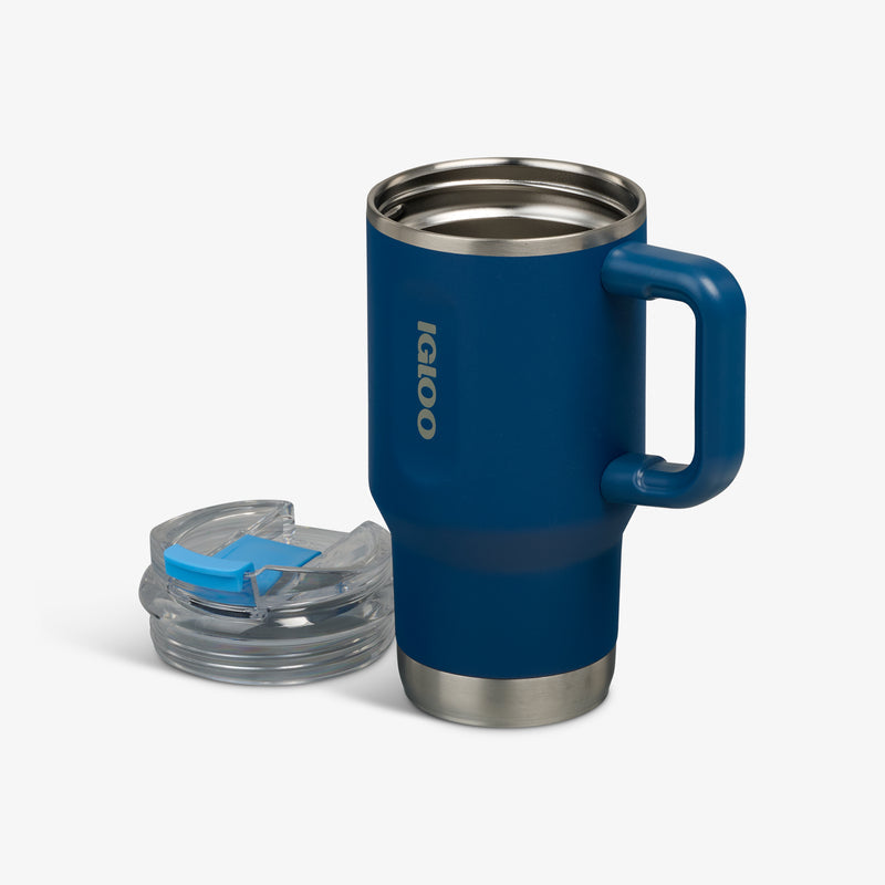 18 Oz Flip ‘n’ Sip Travel Mug - Blue Shale