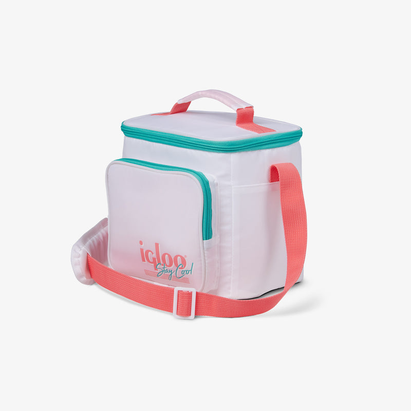 Retro Square Lunch Bag - Psychedelic Daisy