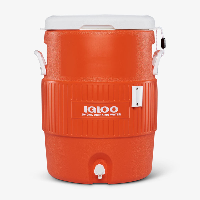 10 Gallon Seat Top Water Jug With Cup Dispenser