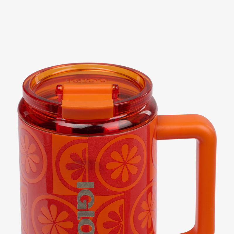 32 Oz Flip ‘n’ Sip Travel Mug - Skeleton Glow
