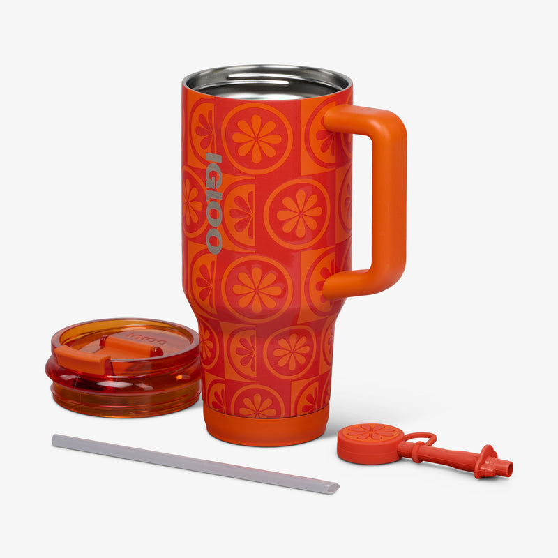 32 Oz Flip ‘n’ Sip Travel Mug - Skeleton Glow