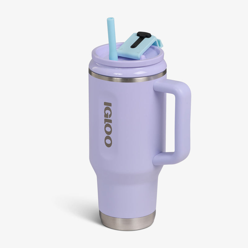 32 Oz Flip ‘n’ Sip Travel Mug - Skeleton Glow