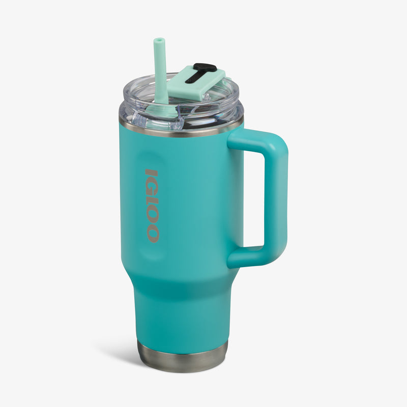 32 Oz Flip ‘n’ Sip Travel Mug - Skeleton Glow