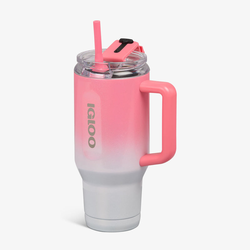 32 Oz Flip ‘n’ Sip Travel Mug - Skeleton Glow