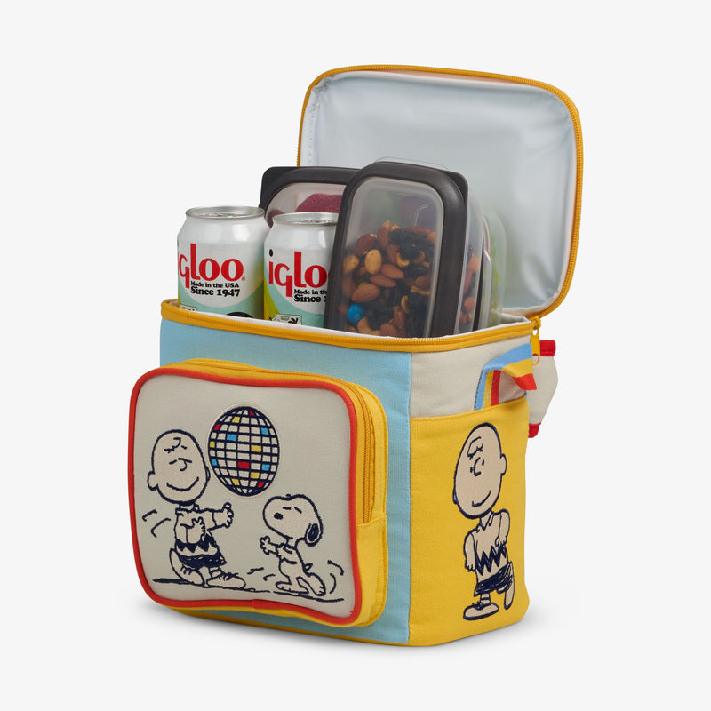 Snoopy Disco Party Square Lunch Cooler Bag