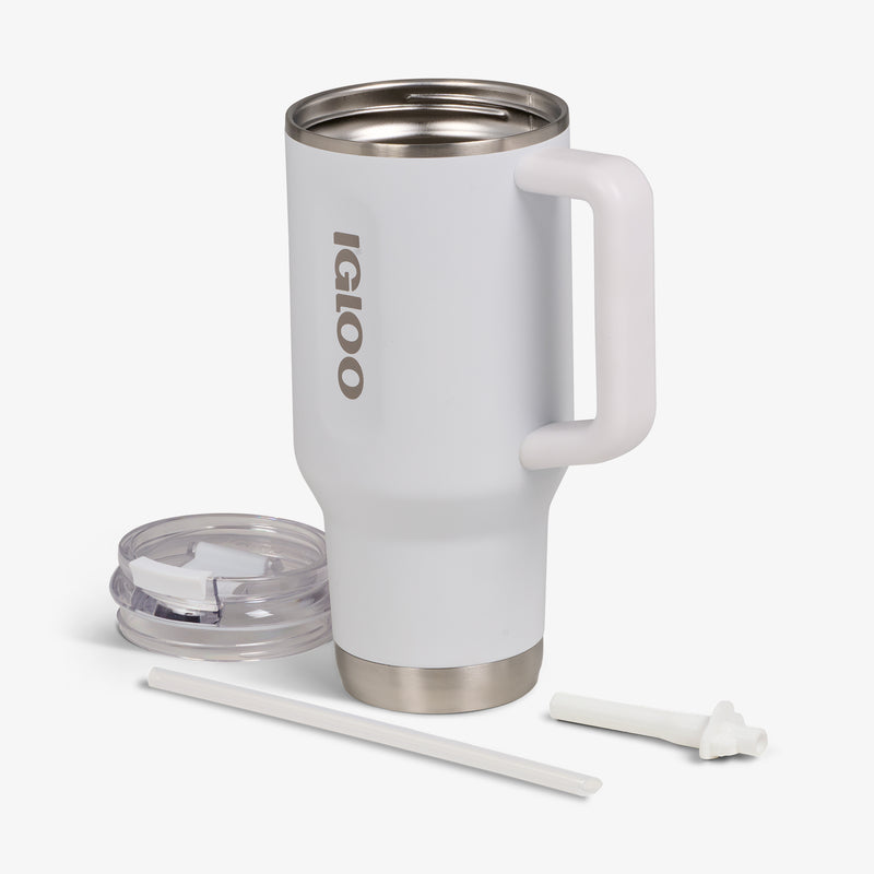 32 Oz Flip ‘n’ Sip Travel Mug - Skeleton Glow