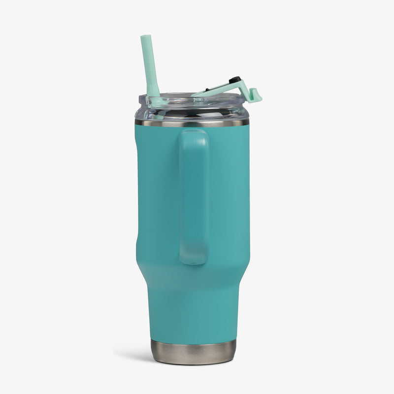 32 Oz Flip ‘n’ Sip Travel Mug - Skeleton Glow