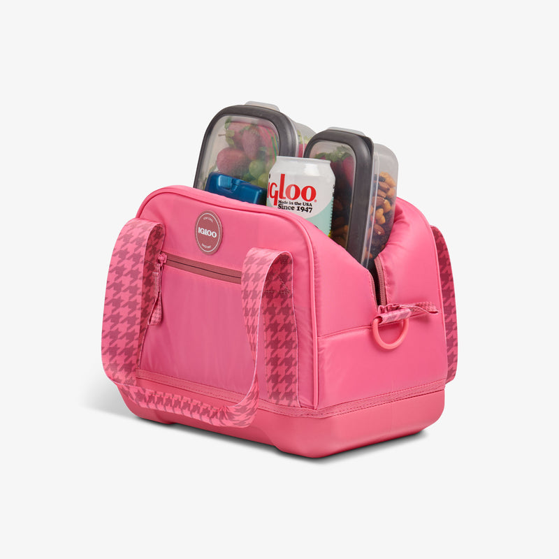 Tag Along Too 12-Can Satchel Cooler - Thrift Pink