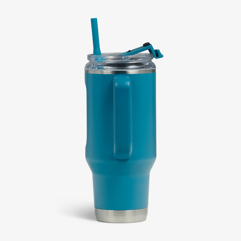 32 Oz Flip ‘n’ Sip Travel Mug - Skeleton Glow