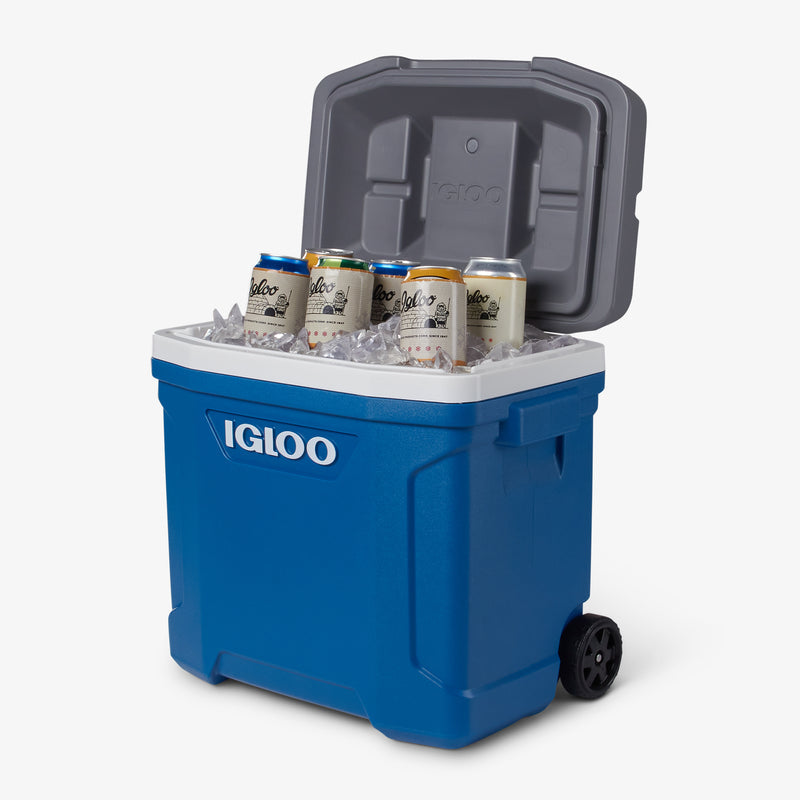 Latitude 30 Qt Roller Cooler - Blue
