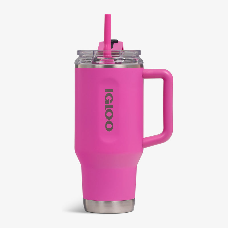 32 Oz Flip ‘n’ Sip Travel Mug - Skeleton Glow