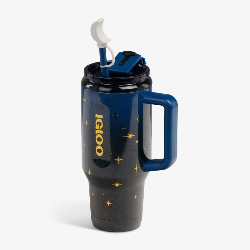 32 Oz Flip ‘n’ Sip Travel Mug - Skeleton Glow
