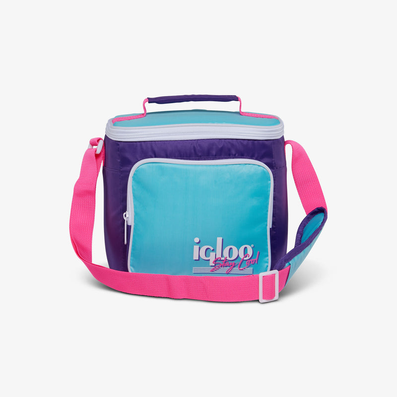 Retro Square Lunch Bag - Psychedelic Daisy
