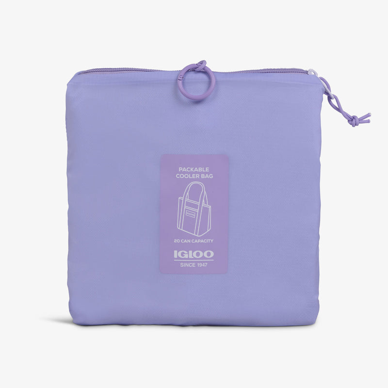 Packable Puffer 20-Can Cooler Bag - Magenta