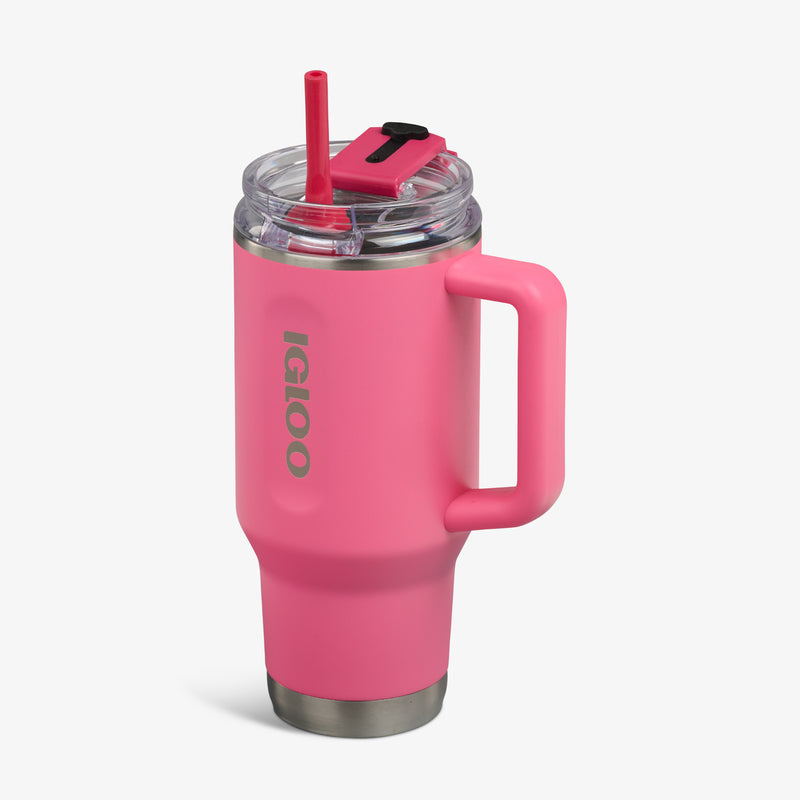 32 Oz Flip ‘n’ Sip Travel Mug - Skeleton Glow