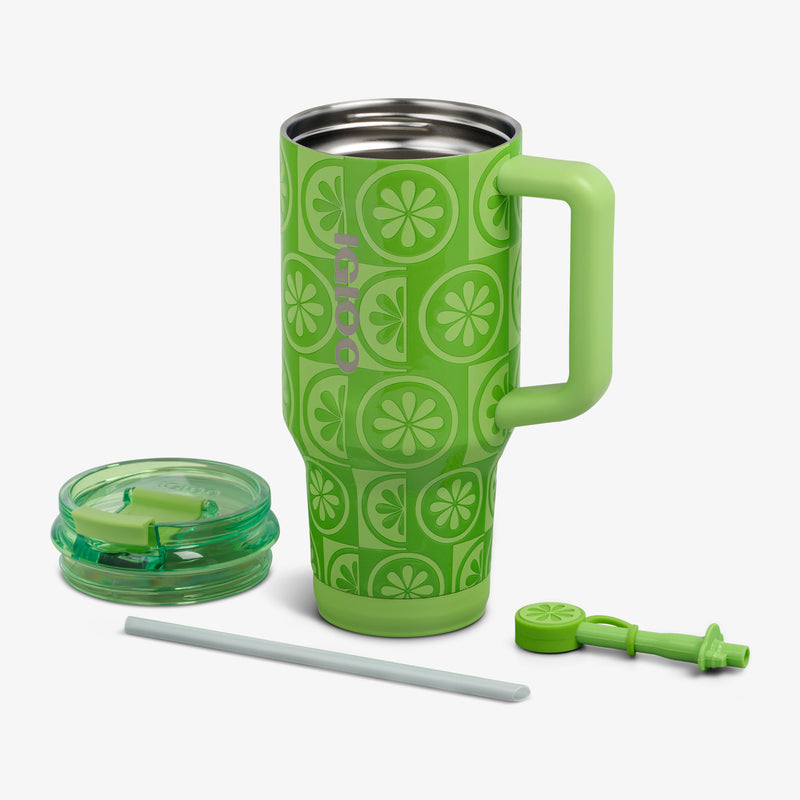 32 Oz Flip ‘n’ Sip Travel Mug - Skeleton Glow