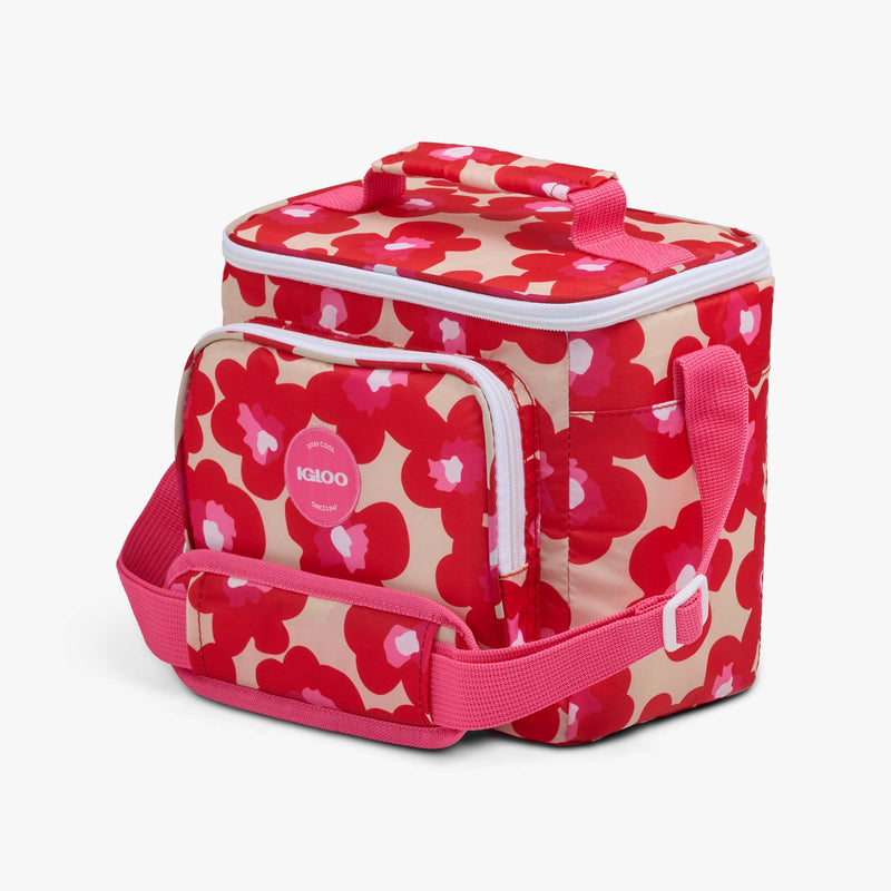 Retro Square Lunch Bag - Psychedelic Daisy