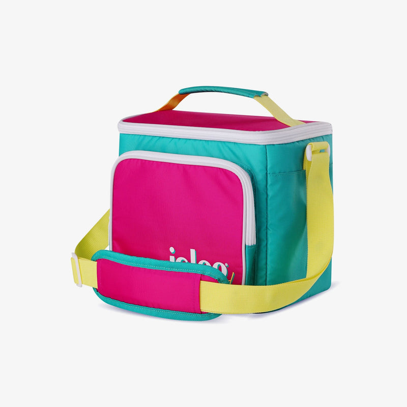Retro Square Lunch Bag - Psychedelic Daisy