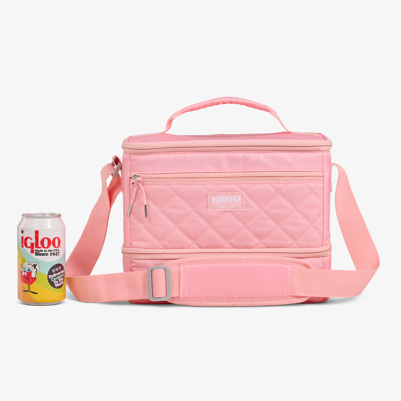 MaxCold DUO Dual Compartment Square Lunch Cooler