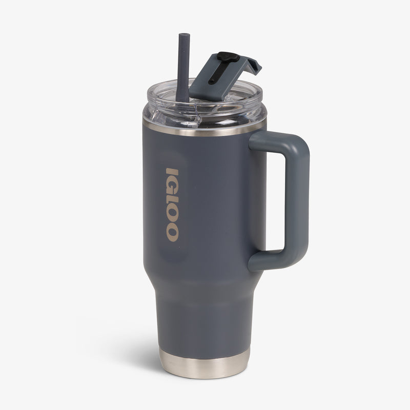 32 Oz Flip ‘n’ Sip Travel Mug - Skeleton Glow