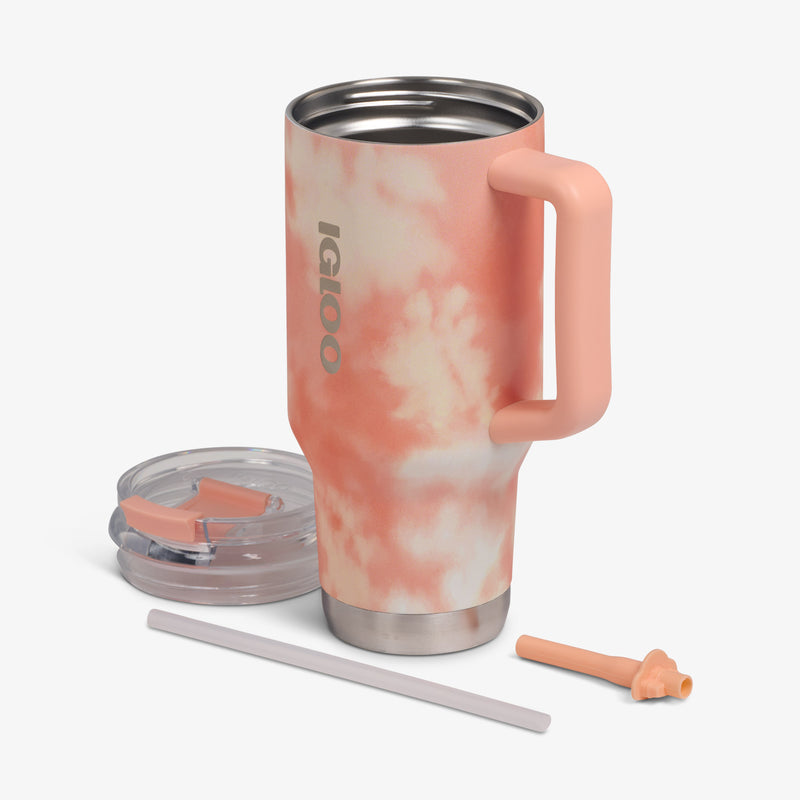 32 Oz Flip ‘n’ Sip Travel Mug - Skeleton Glow