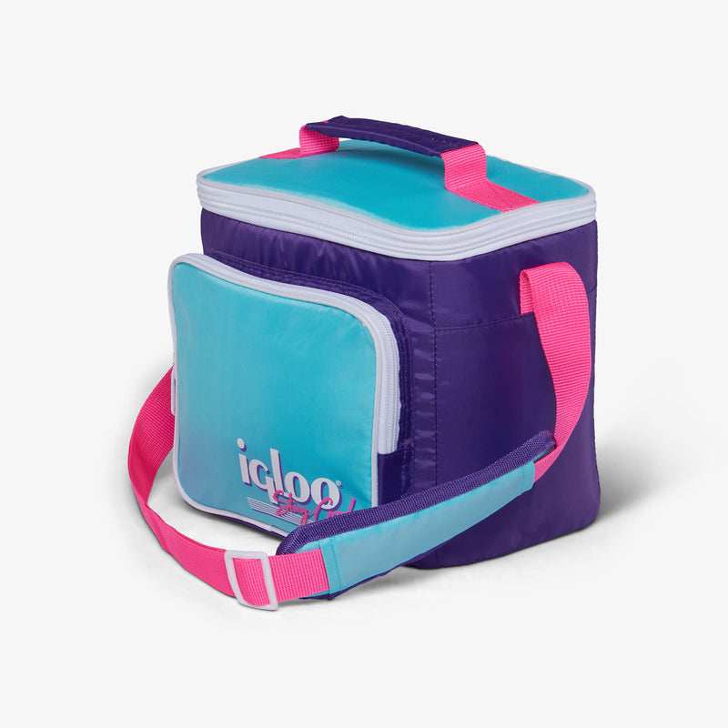 Retro Square Lunch Bag - Psychedelic Daisy