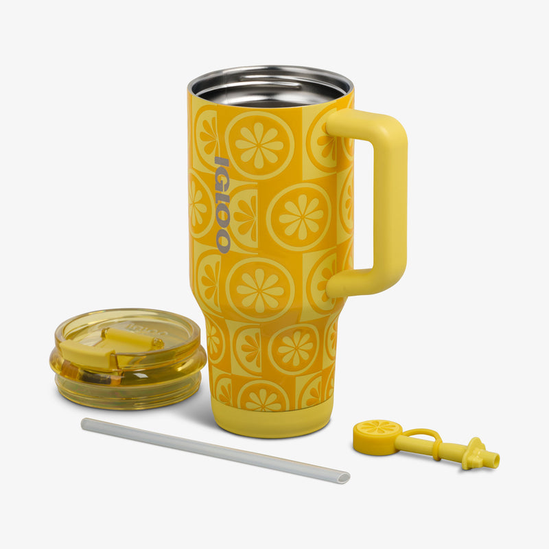 32 Oz Flip ‘n’ Sip Travel Mug - Skeleton Glow