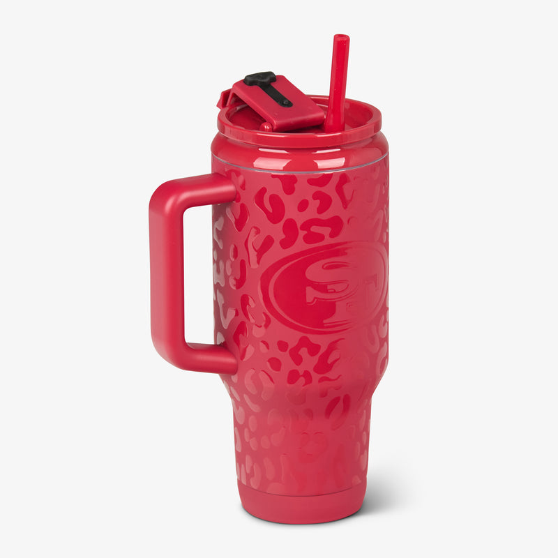 NFL 32 Oz Leopard Flip ‘n’ Sip Travel Mug - Cowboys