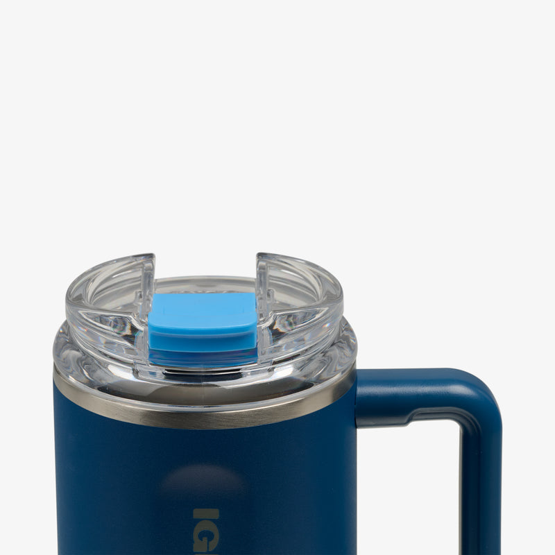 18 Oz Flip ‘n’ Sip Travel Mug - Blue Shale