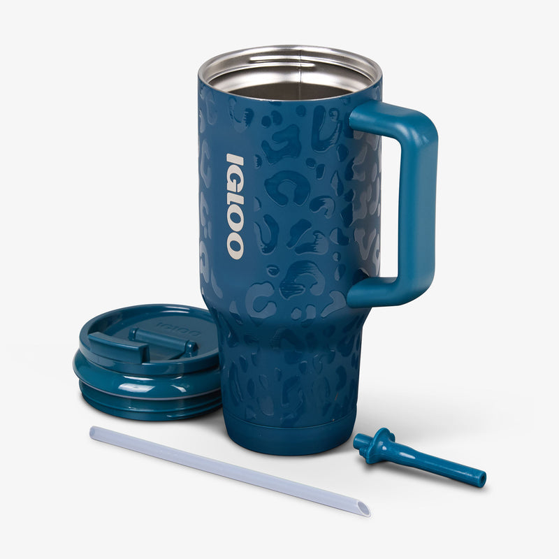 NFL 32 Oz Leopard Flip ‘n’ Sip Travel Mug - Cowboys