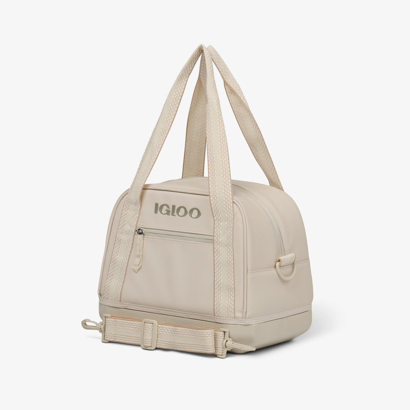 Tag Along Too 12-Can Satchel Cooler - Thrift Pink
