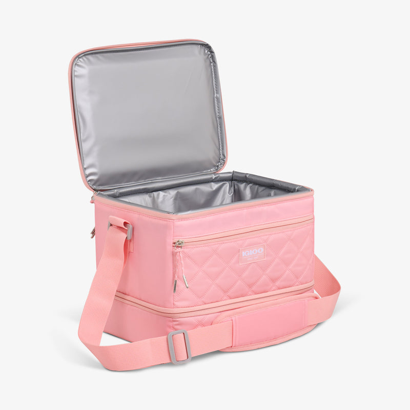 MaxCold DUO Dual Compartment Square Lunch Cooler