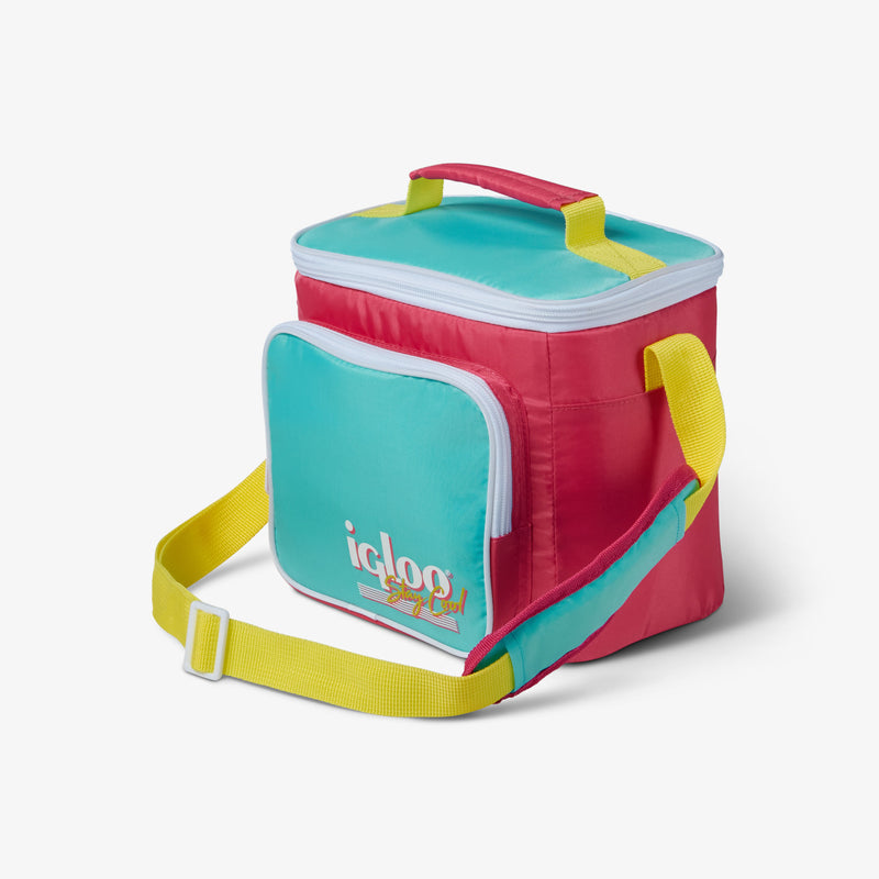 Retro Square Lunch Bag - Psychedelic Daisy