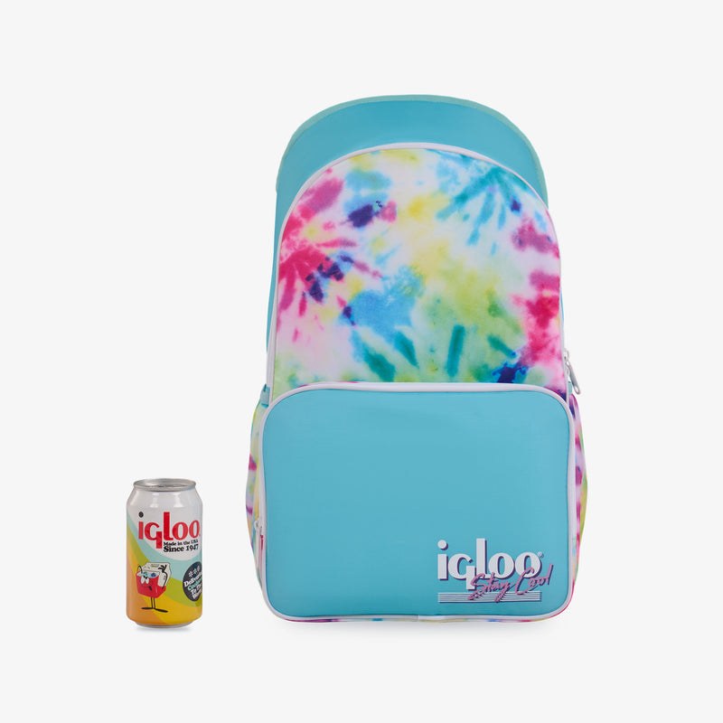 Retro Backpack Cooler - Tie-Dye
