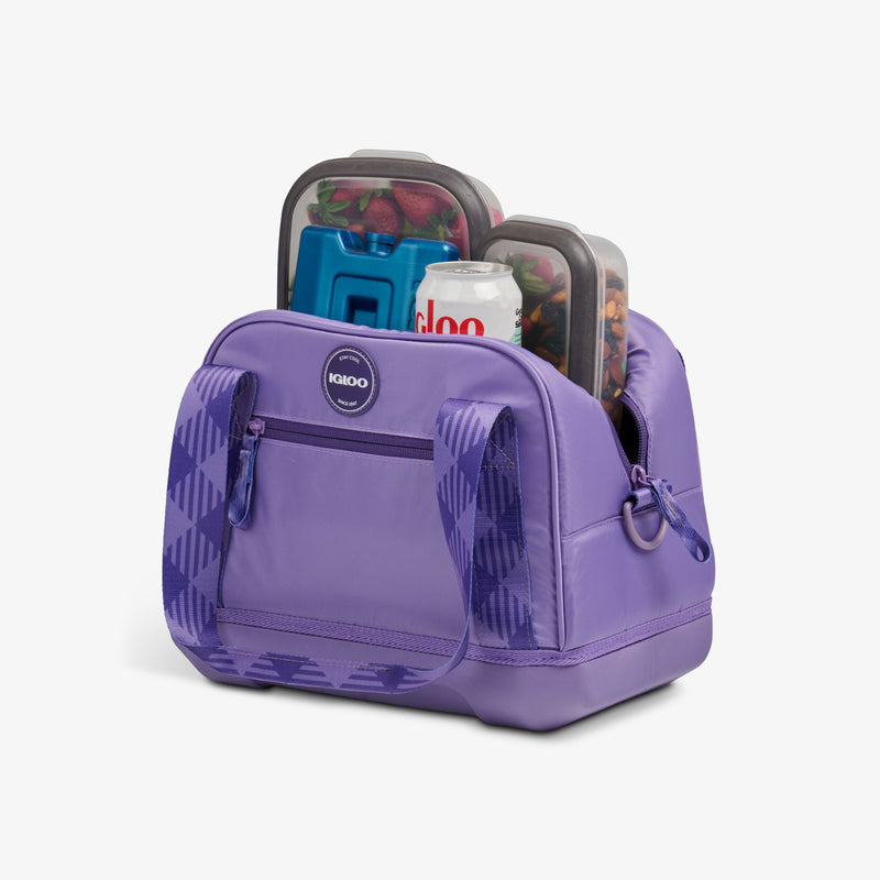 Tag Along Too 12-Can Satchel Cooler - Thrift Pink