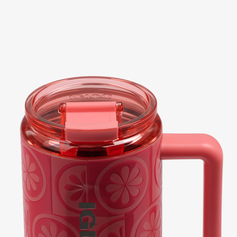 32 Oz Flip ‘n’ Sip Travel Mug - Skeleton Glow