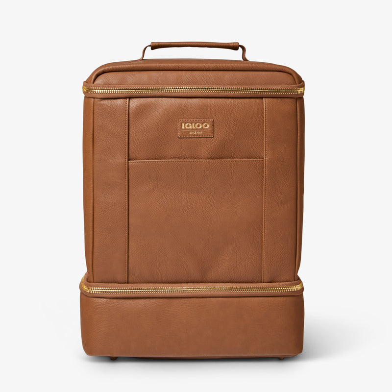 Igloo Luxe® Dual Compartment Backpack - Cognac
