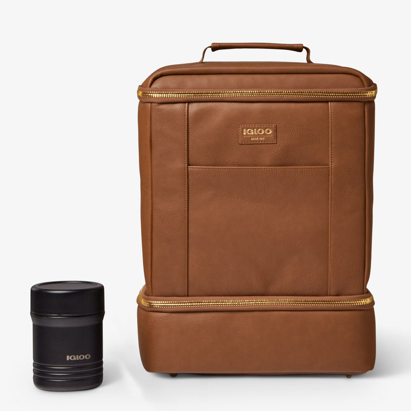 Igloo Luxe® Dual Compartment Backpack - Cognac