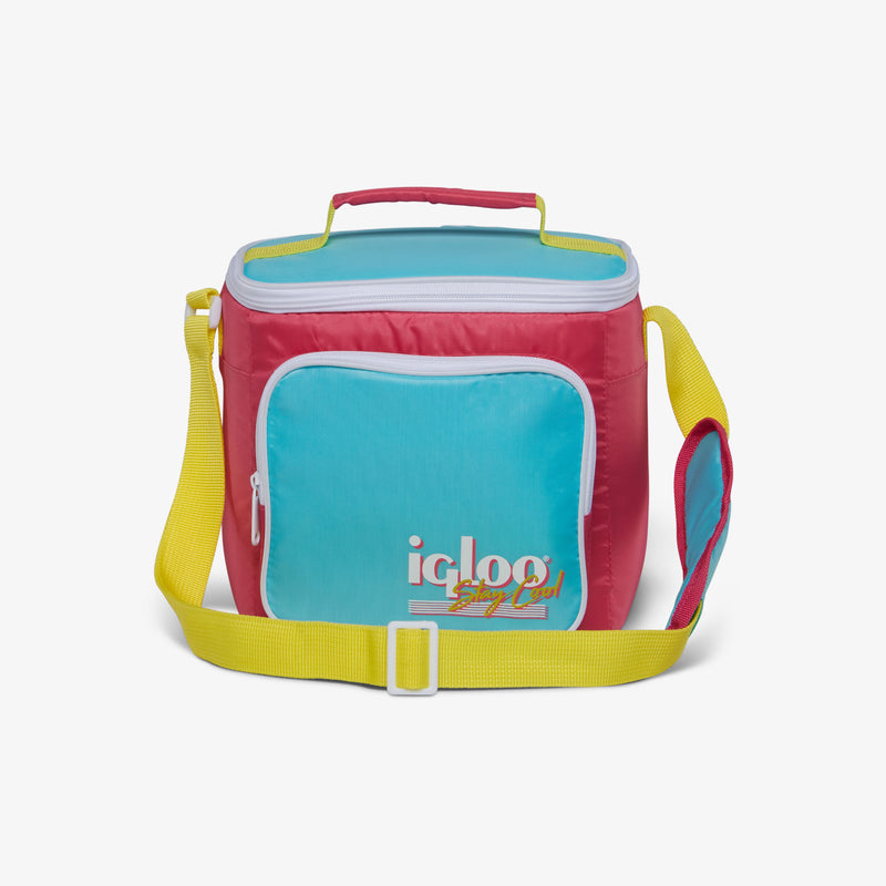 Retro Square Lunch Bag - Psychedelic Daisy