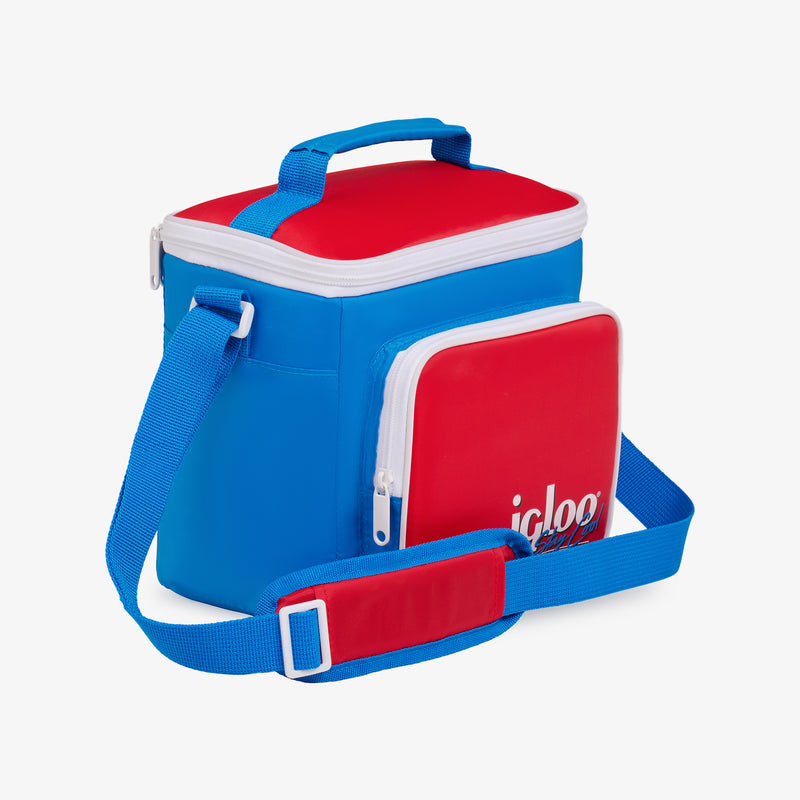 Retro Square Lunch Bag - Psychedelic Daisy