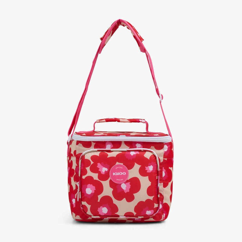 Retro Square Lunch Bag - Psychedelic Daisy