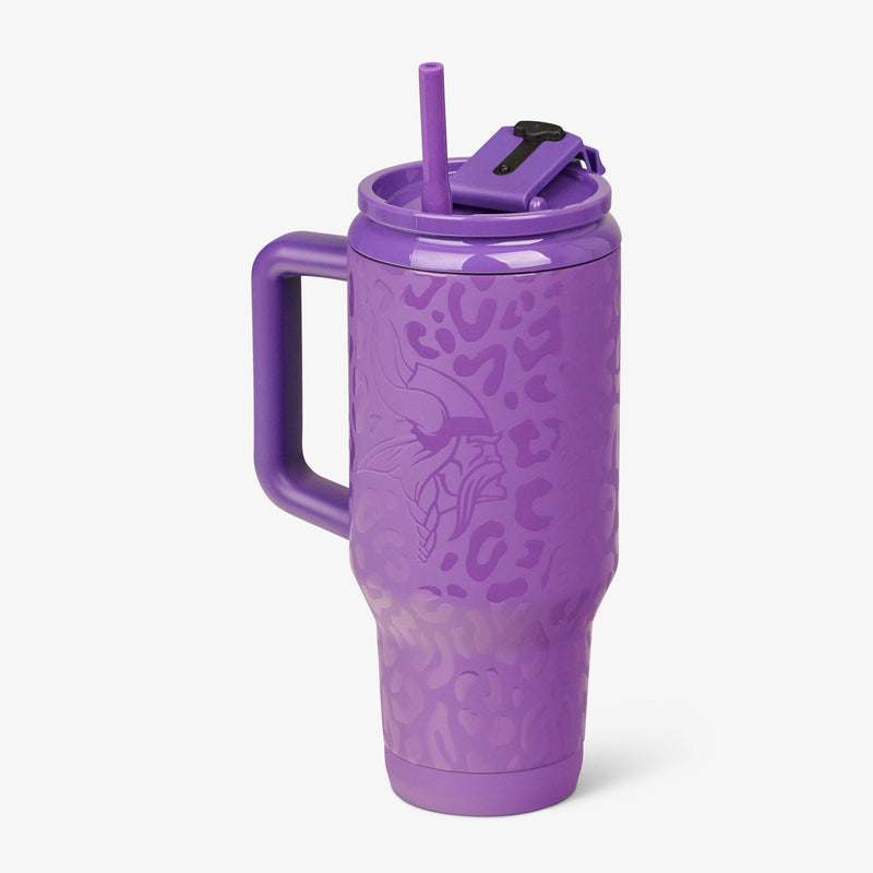 NFL 32 Oz Leopard Flip ‘n’ Sip Travel Mug - Cowboys