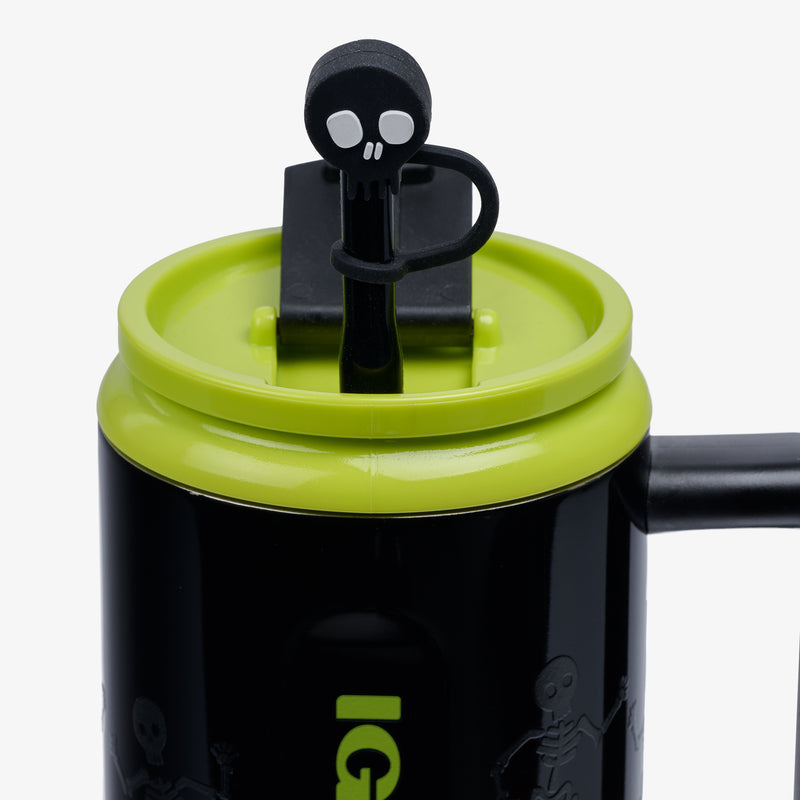 32 Oz Flip ‘n’ Sip Travel Mug - Skeleton Glow