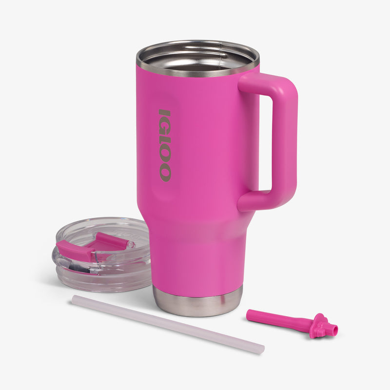 32 Oz Flip ‘n’ Sip Travel Mug - Skeleton Glow