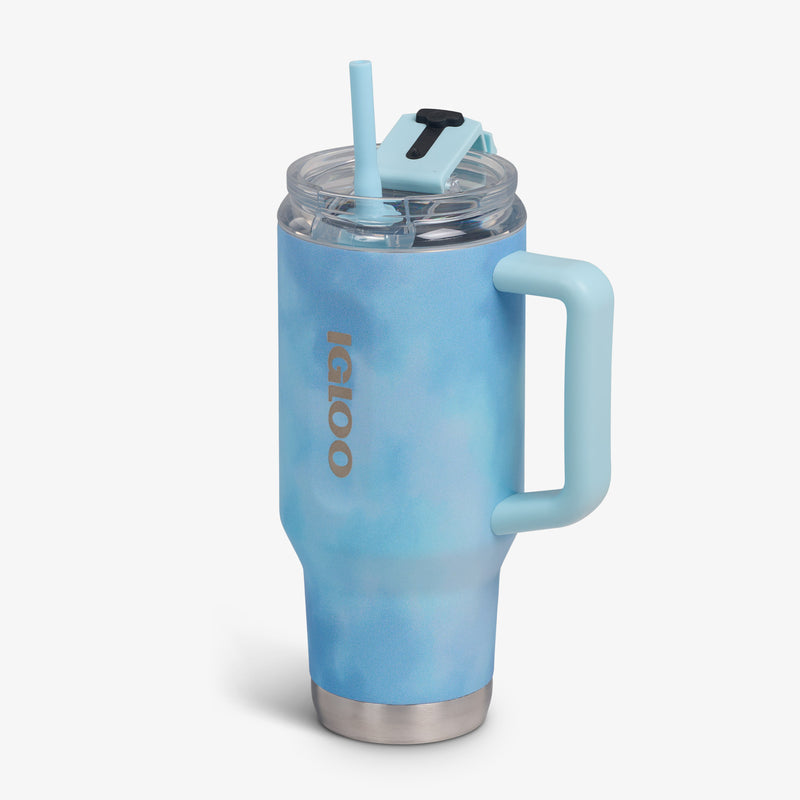 32 Oz Flip ‘n’ Sip Travel Mug - Skeleton Glow