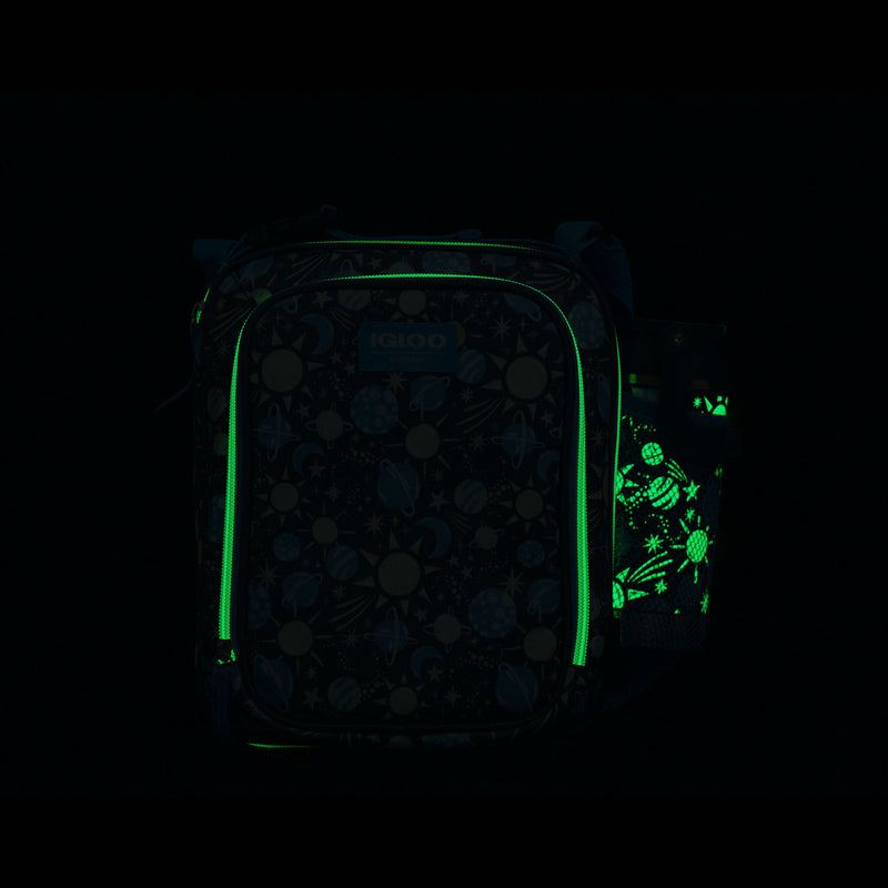 Kids Lunch Glow Vertical Cooler + Bento Box - Cosmic Glow